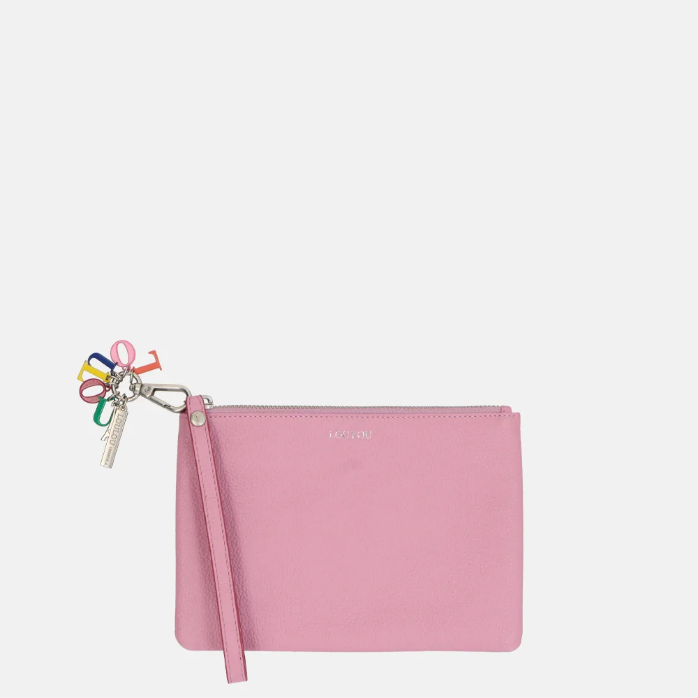 Loulou Essentiels Julie clutch kobi pink