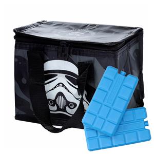 Puckator Kleine lunch koeltas met 2x koelelement - Stormtrooper print - 4,4 liter -