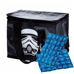 Puckator Kleine lunch koeltas met 2x flexibel koelelement - Stormtrooper print - 4,4 liter -