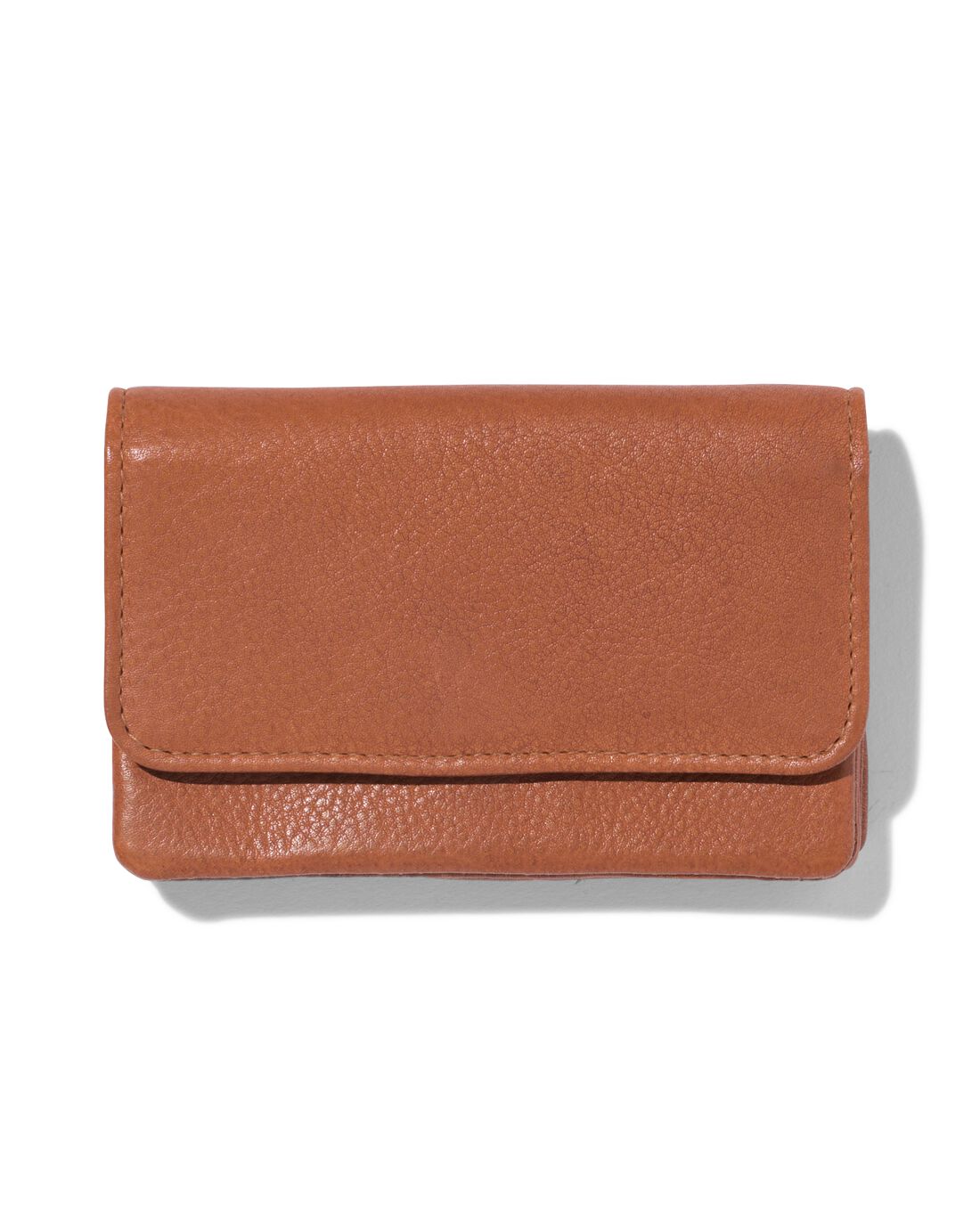 HEMA Mini Portemonnee Leer Cognac