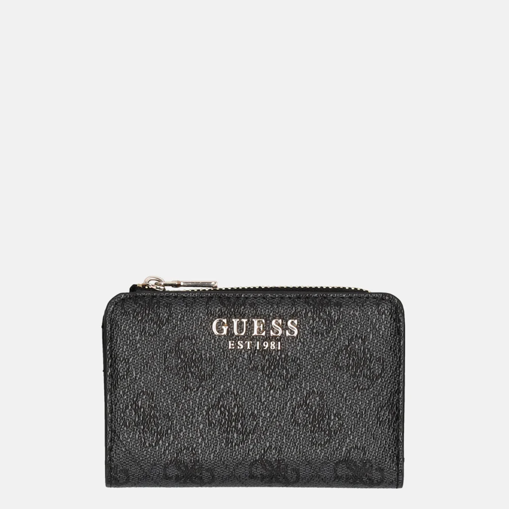 Guess Laurel SLG ziparound card case portemonnee coal logo