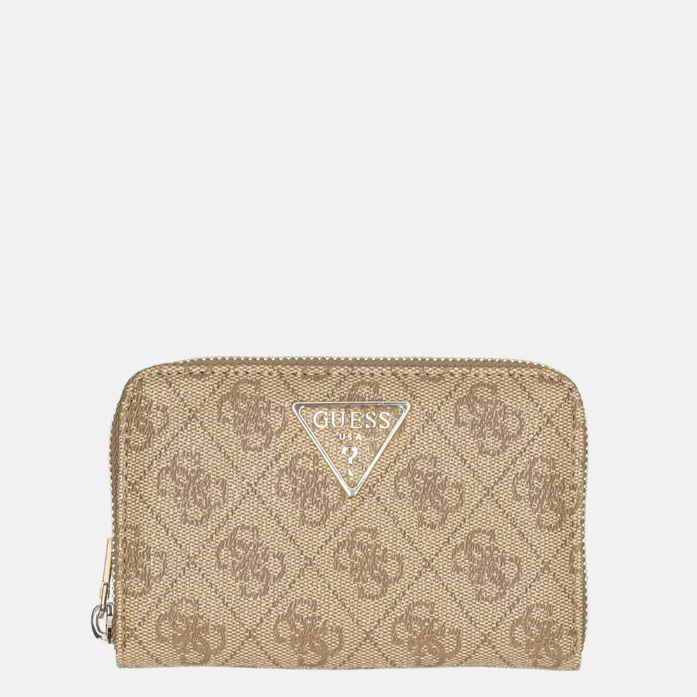 Guess Laurel SLG ziparound portemonnee M latte logo