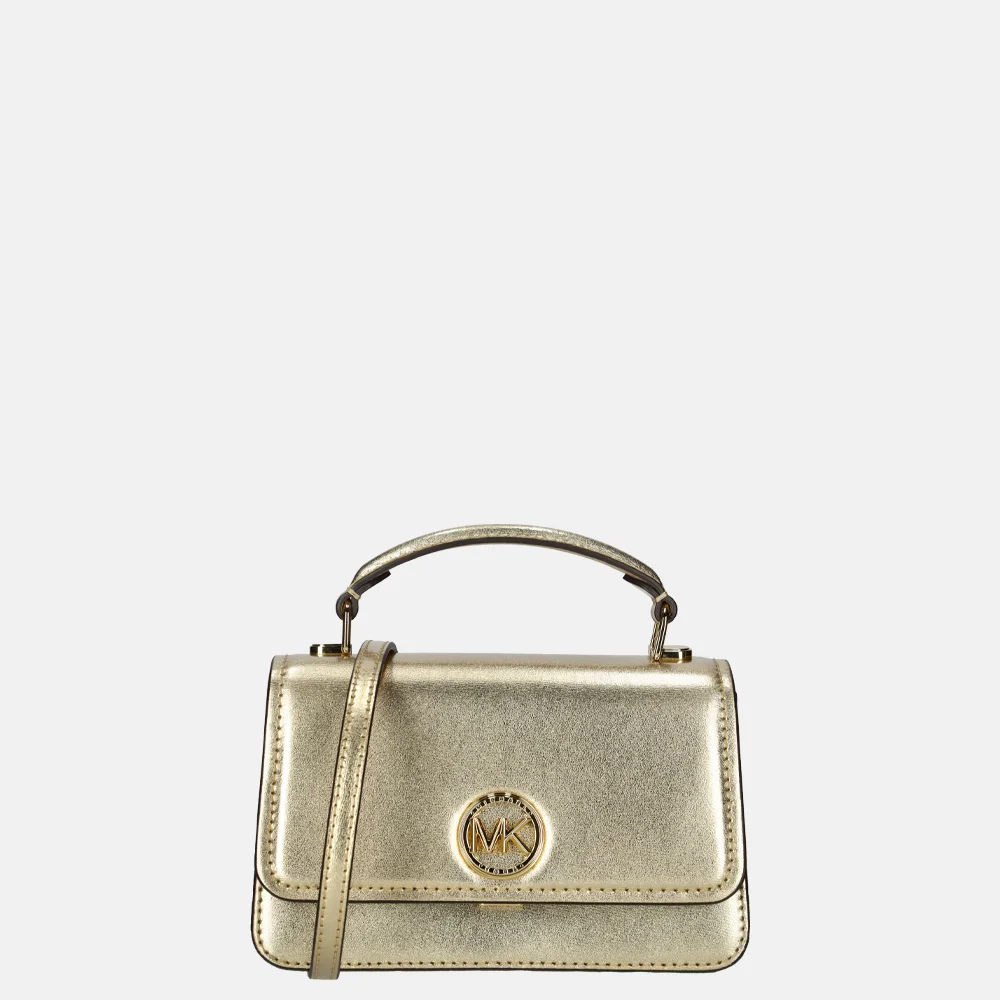 Michael Kors Delancey schoudertas pale gold