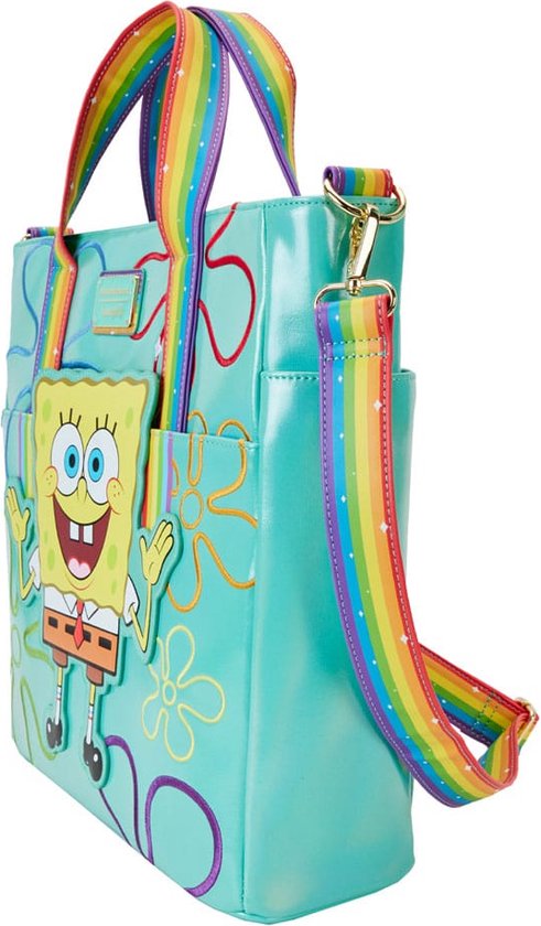 Loungefly SpongeBob SquarePants by  Canvas Tote Bag 25th Anniversary Imagination