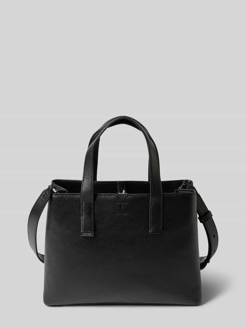 CK Calvin Klein Handtas met korte hengsels en labeldetail