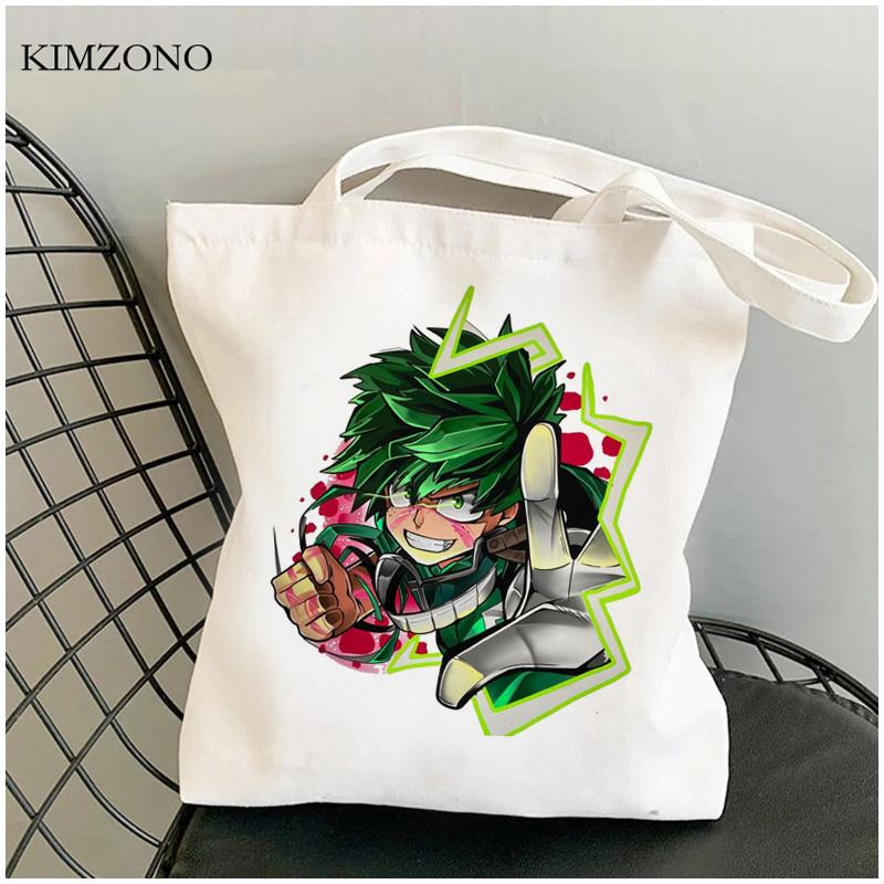 Aidegou20 My Hero Academia boodschappentas herbruikbare shopper bolsa bolsas de tela shopper tote bag shopping string sac cabas grab