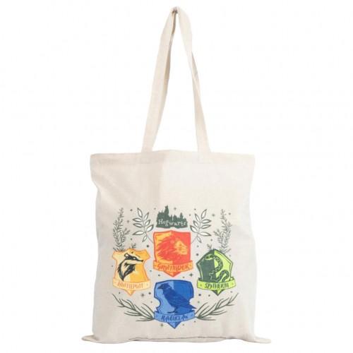 Harry Potter Herbology Crests Canvas Tote Bag