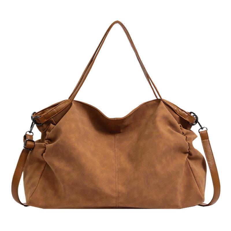 Kuluosidi Casual zachte PU leren schoudertas, klassieke retro hobo tas, vintage crossbody tas voor vrouwen