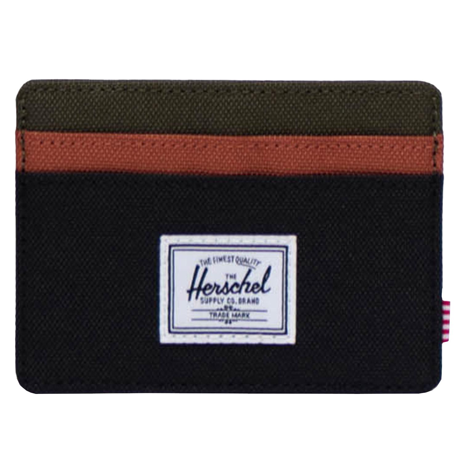 Herschel kaarthouder portemonnee, unisex zwarte portemonnee