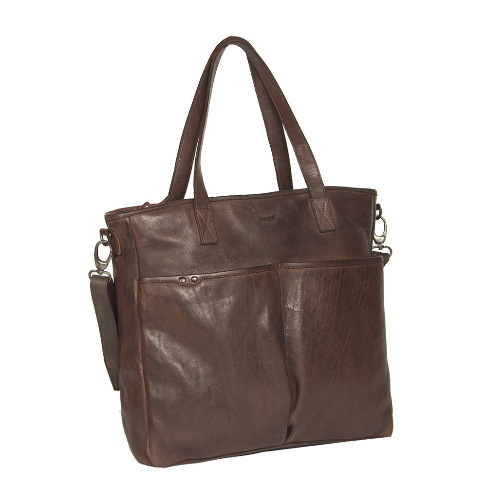 Justified Bags Brugge - Goa - Schoudertas - Shopper - Bruin