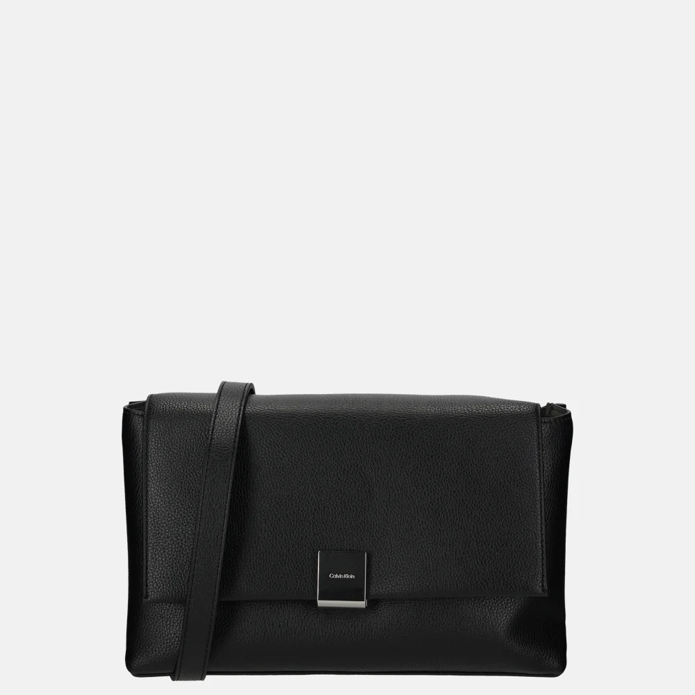 Calvin Klein Plaque schoudertas M black