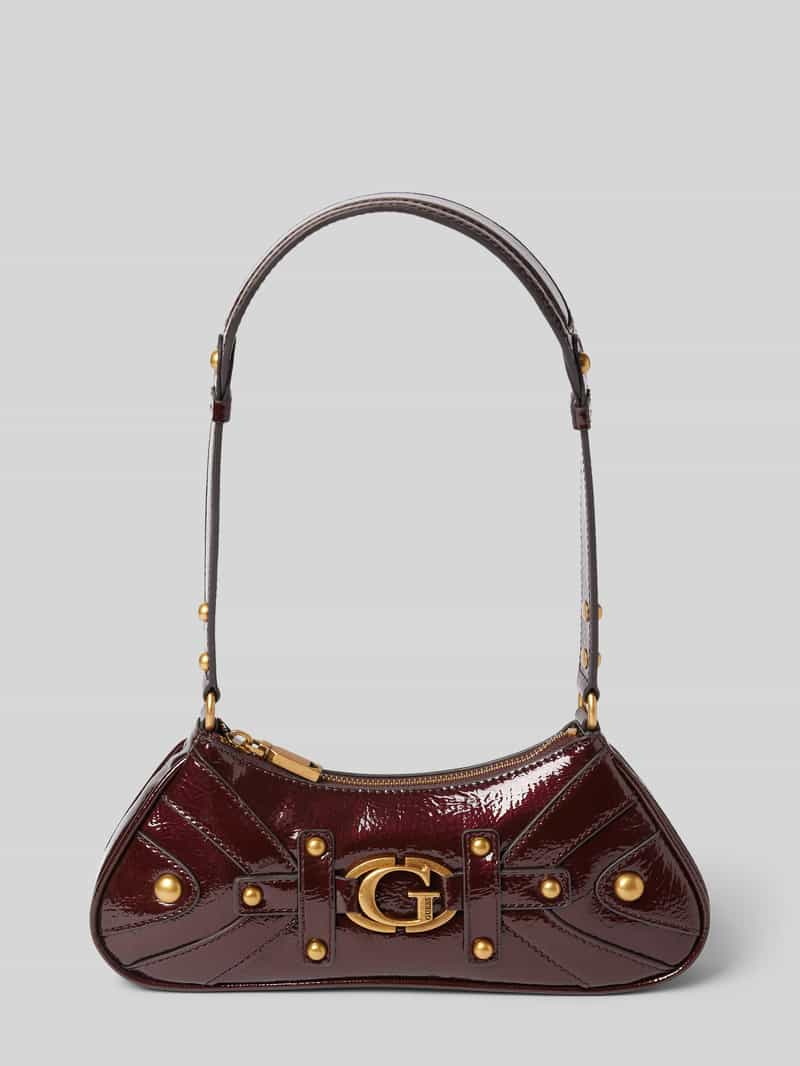 Guess Handtas met labelapplicatie, model 'MINTHA'