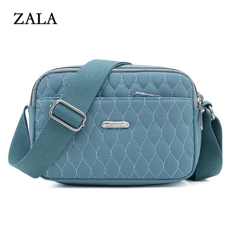 ZALA Bag Casual nylon schoudertas voor dames Multifunctionele Messenger Handtas en portemonnee Mode Crossbody Tas Winkelen Telefoontasje 23*11*16cm