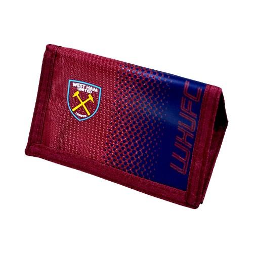 West Ham United FC West Ham FC officiële Fade voetbalportemonnee One Size blauw/claret