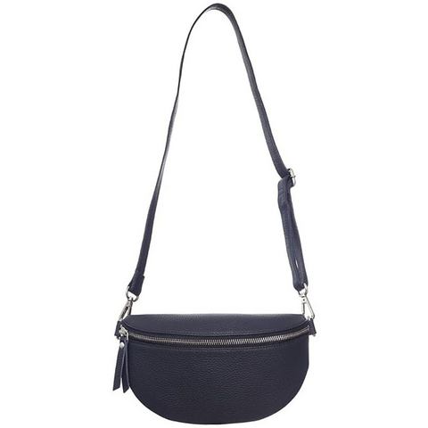 Zwillingsherz Schoudertas Crossbody Bag Leder , schoudertas met ritssluiting