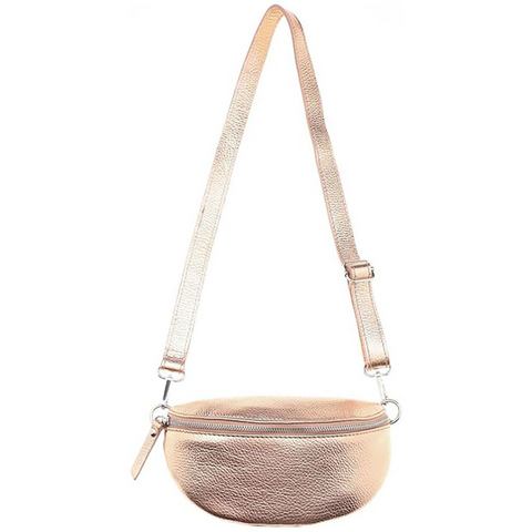 Zwillingsherz Schoudertas Crossbody Bag Leder , schoudertas met ritssluiting