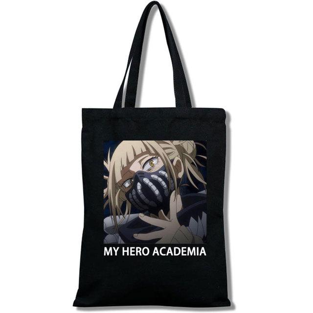 Iaidegou-1 Mijn Hero Academia Bakugou Boku No Hero Academia Meisjes Tote Bag Cartoon Grafische Print Boodschappentas Casual Mode 24*26cm