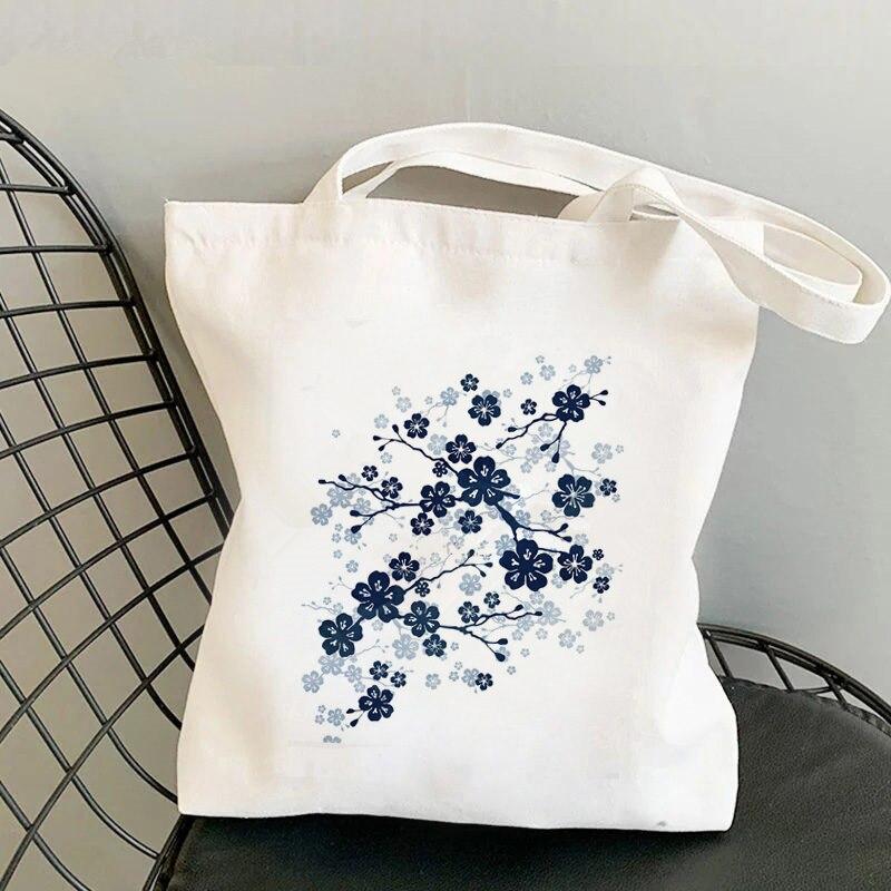 Iaidegou-2 2021 Shopper artistieke Natuur Gitaar Gedrukt Tote Bag vrouwen Harajuku shopper handtas meisje Schouder boodschappentas Dame Canvas Tas 24*26cm