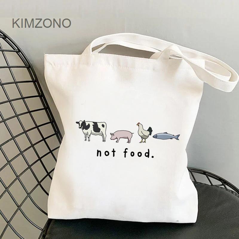 Aidegou16 Veganistische boodschappentas katoenen kruidenier canvas shopper shopper eco tas bolsas reutilizables ecobag reciclaje shoping cabas 24*26cm