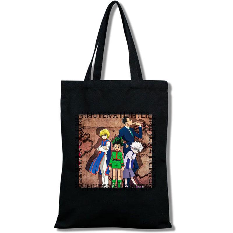 Aidegou16 Hisoka Morow Van Hunter X Hunter Anime HxH Schouder Canvas Tassen Grote Capaciteit College Bag Harajuku Vrouwen Boodschappentas 24*26cm