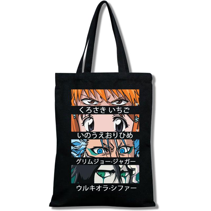 Aidegou17 Death Note Bleach-Ichigo boodschappentas, plunjezak, stoffen tassen, boodschappentassen, ecotassen 24*26cm