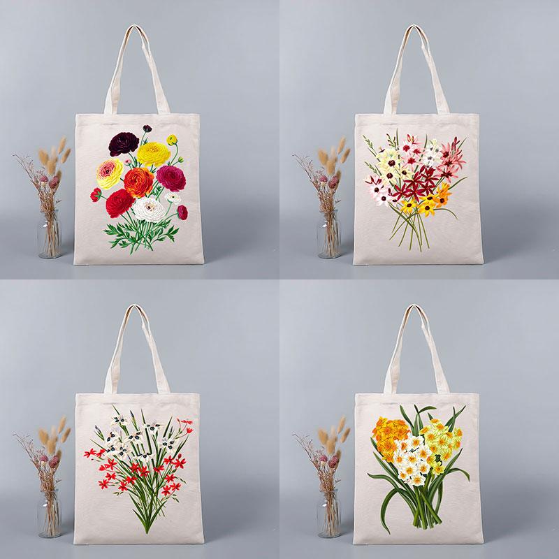 Aidegou19 Eco Tote Bags Shopper Boodschappentas Cadeautassen voor dames Meisje Bloem Luxe designer voor dames Designer handtassen van hoge kwaliteit 24*26cm