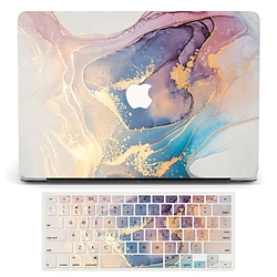 Light in the box MacBook Hoes Compatibel met: Macbook Air Pro 13.3 14 16.0 duim Hard Muovi Marmer