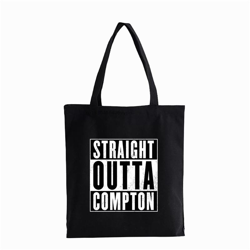 Aidegou20 straight outta compton heren shopper tas gotische kunst schilderij NWA handtassen canvas tas compton schoudertas tassen bolsas 24*26cm