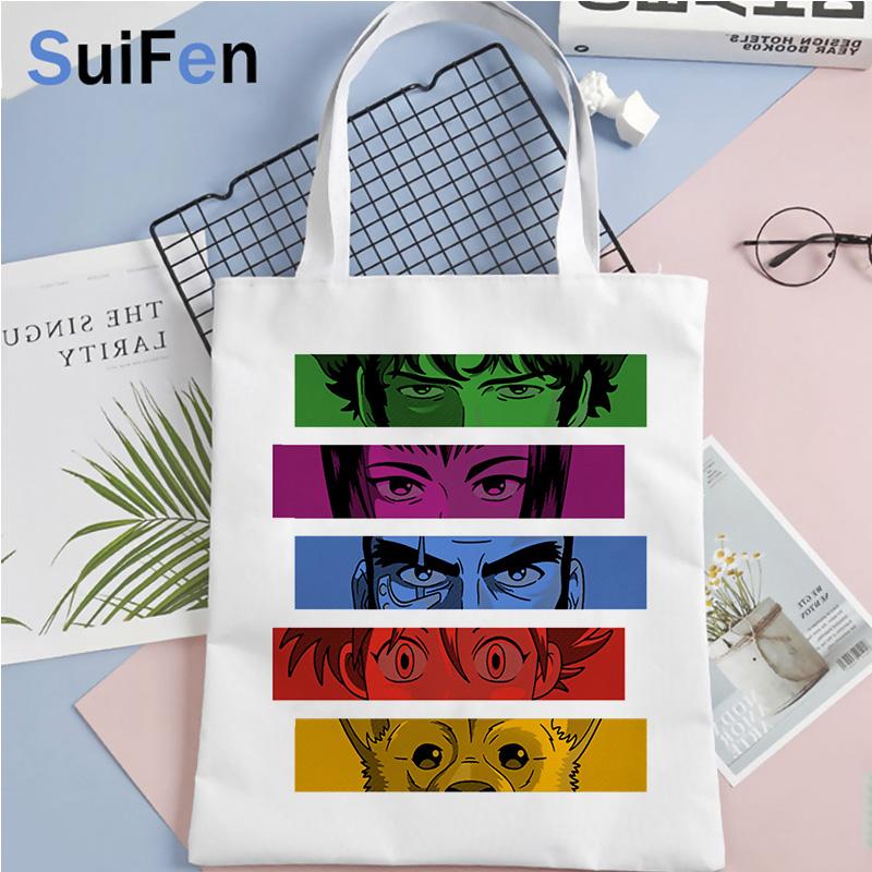 Aidegou30 cowboy bebop boodschappentas bolsas de tela shopper jute tas boodschappen bolsa tas bolsas ecologicas sac cabas reciclaje sacolas 24*26cm