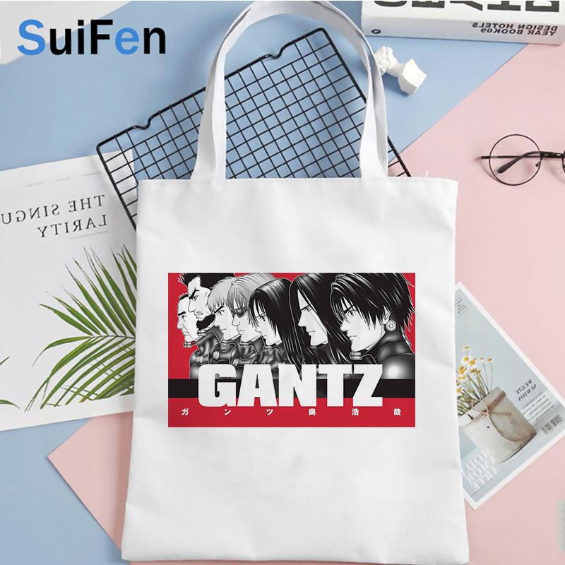 Aidegou30 Gantz boodschappentas tote canvas recycle tas herbruikbare boodschappentas opvouwbare bolsas reutilizables stof geweven op maat 24*26cm