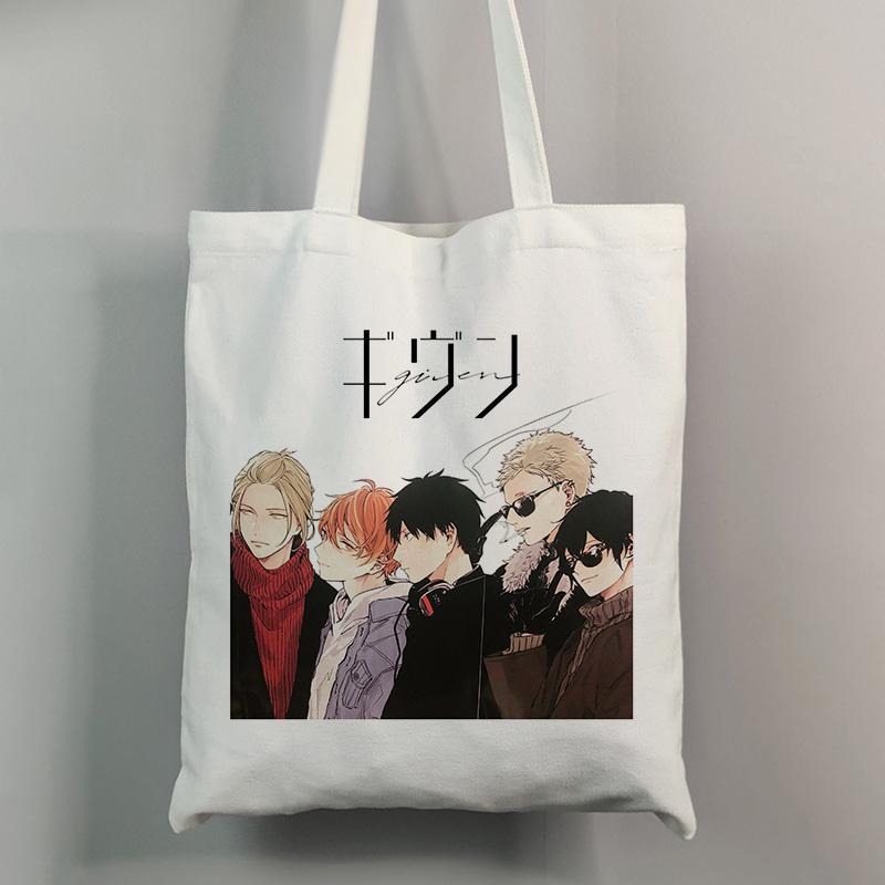 Iaidegou-4 Shopper Tas Yaoi Bl Gezien Yaoi Gezien Anime Draagtas Winkelen Unisex Mode Reizen Canvas Tas Pacakge Handtas Witte Strandtas 24*26cm