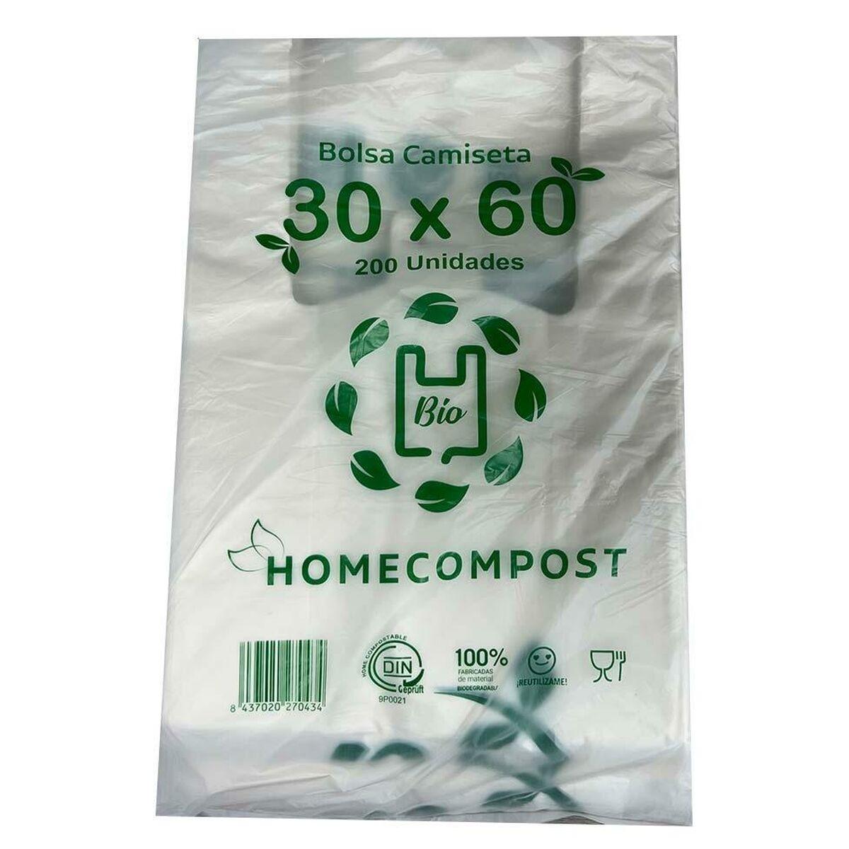 Vetements & Accessoires Sac à Achats Blanc Biodégradable 200 Unités 30 x 60 cm TU transparant