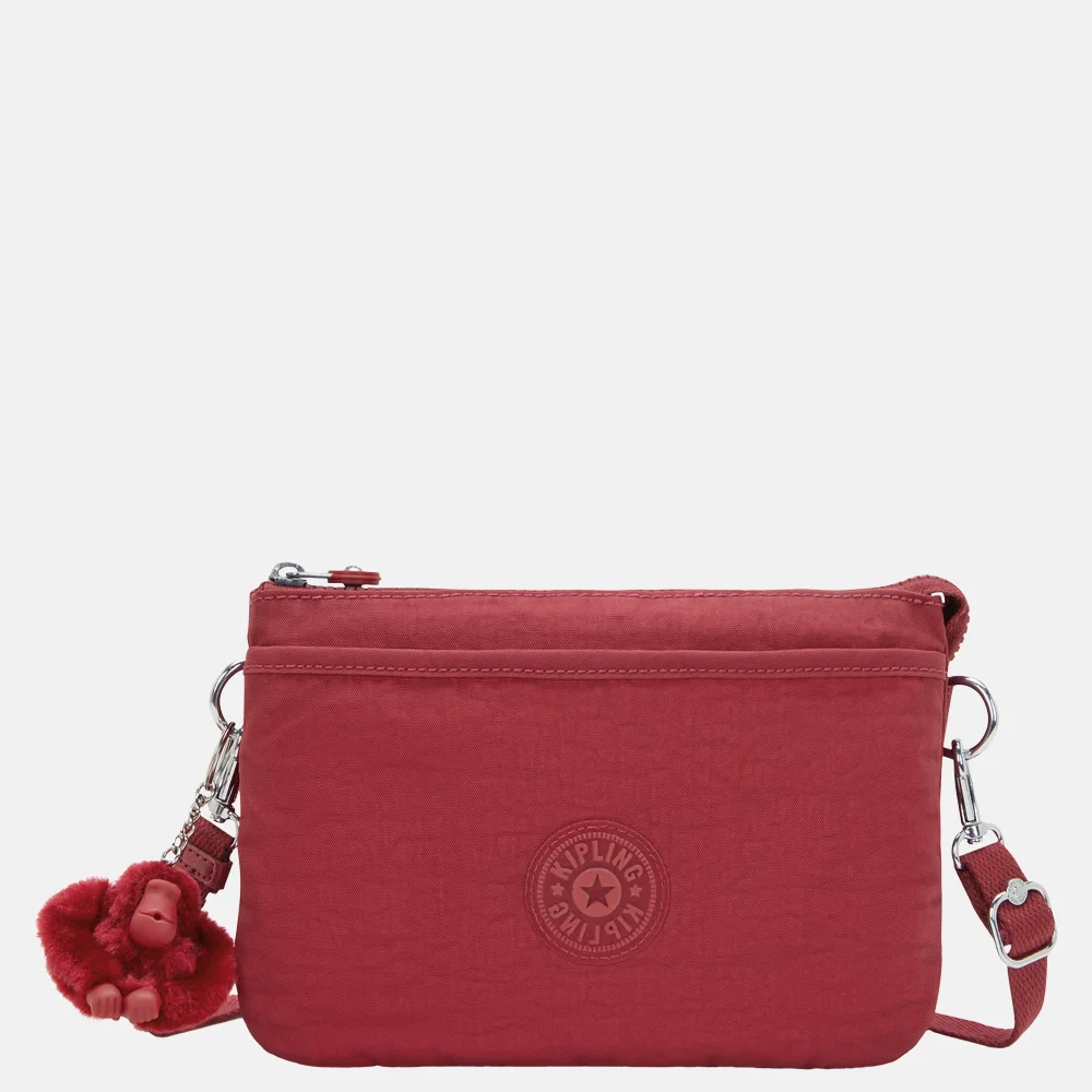 Kipling Riri crossbody tas funky red