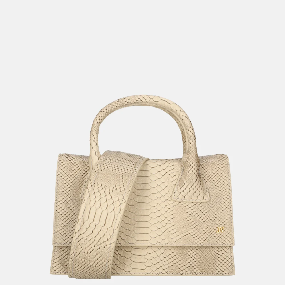 Josh V Yentil handtas ash beige python