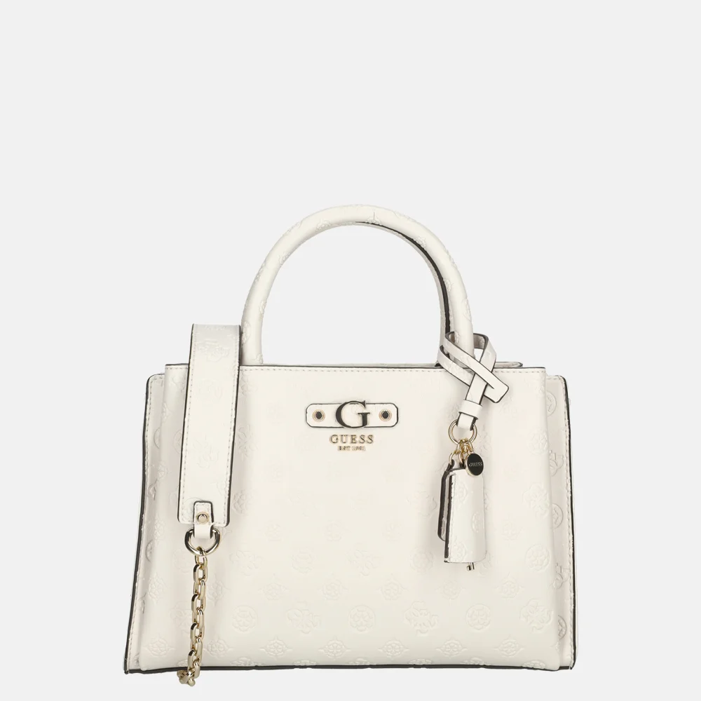 Guess Gerty girlfriend satchel handtas off white