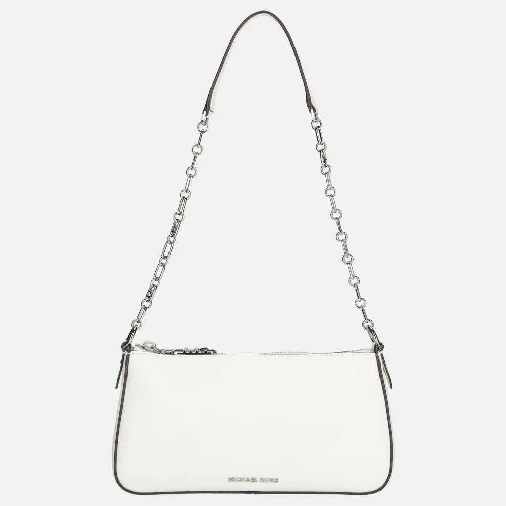 Michael Kors Empire chain pouch schoudertas optic white