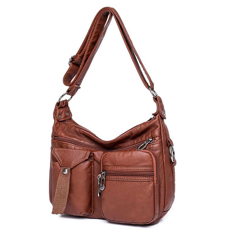 JINBAOSEN BAG Nieuw Design Dames Schoudertas Pu Lederen Crossbody Tas Zachte Messenger Bag Grote Capaciteit Lederen Portemonnees bolsa feminin