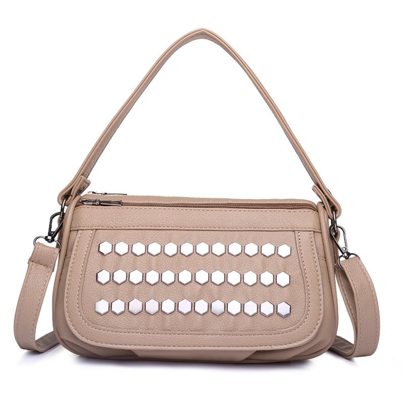 JINBAOSEN BAG Nieuwe Mode PU Lederen Portemonnees en Handtassen voor Vrouwen 2023 Luxe Designer Schoudertas Dames Casual Hoge Kwaliteit Crossbody Tassen 22cm 9cm 14cm beige