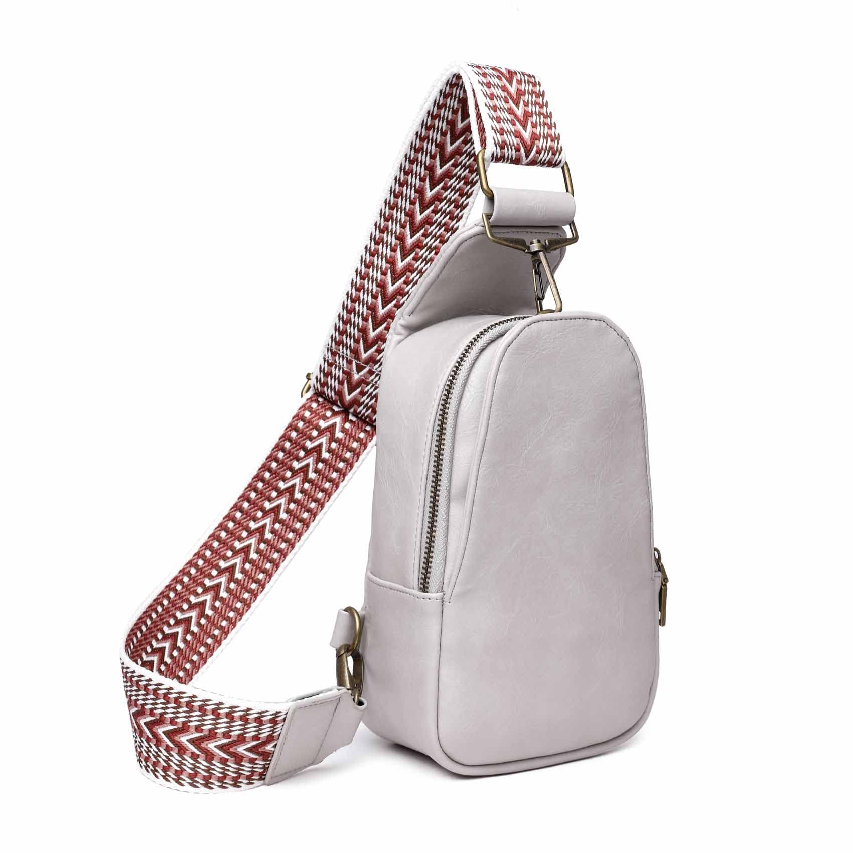 High quality bags Damesrugzak Borsttas Sling Bag Kleine crossbody Leren tas Dagrugzak voor dames Boodschappentas Reismode Schouderriem One Size grijs