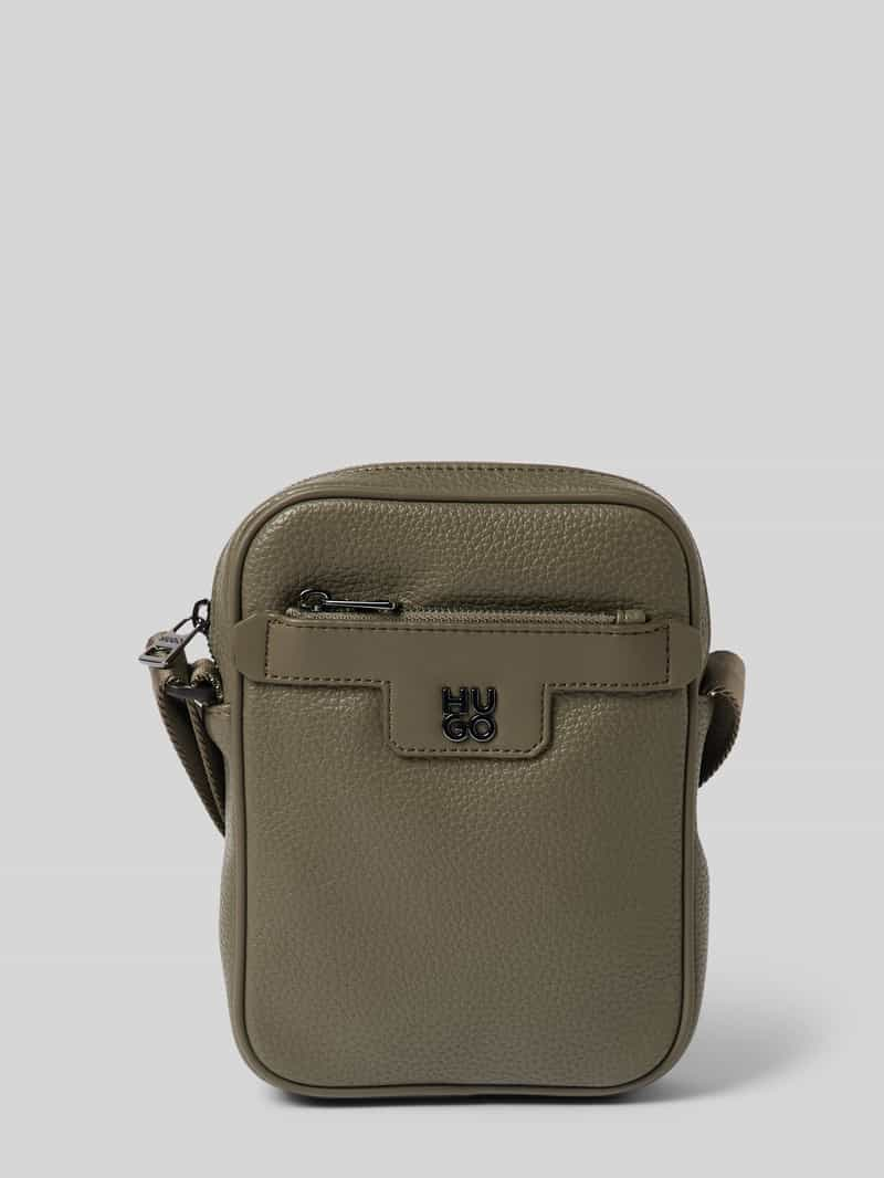 HUGO Crossbodytas met labeldetail, model 'Nesh'