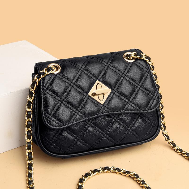 Your favorite bag Echt lederen tas voor vrouwen luxe merk kleine dames handtas hoge kwaliteit natuurlijke koeienhuid vrouwelijke schouder crossbody tassen tote zwart