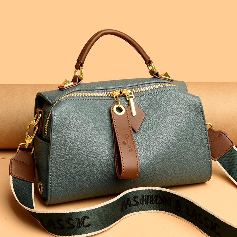 Your favorite bag Hoge Kwaliteit Effen Kleur Lederen Schoudertas Crossbody Tas Voor Vrouwen 2023 Luxe Vrouwen Handtas Designer Vrouwelijke Messenger Tote Sac grijze kleur