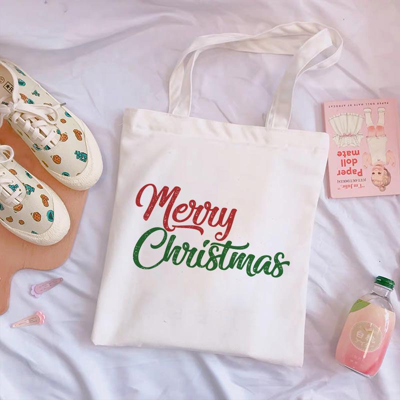 Aidegou30 Vrolijk Kerstfeest Brief Print Crossbody Fijne Feestdagen Harajuku Fun Casual Schoudertassen Nieuwe Leuke Handtas Eenvoudige Vrouwen Tas Portemonnee 24*26cm