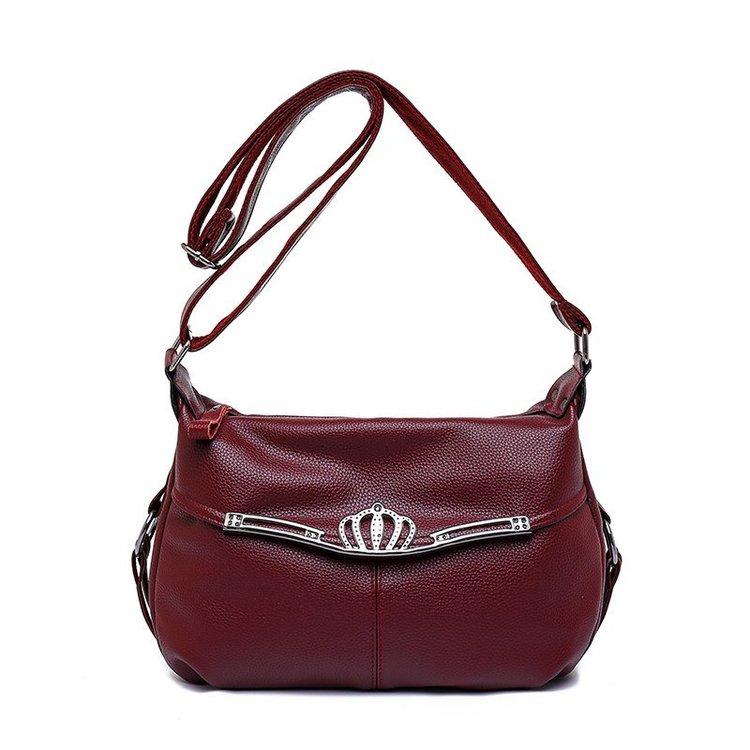 Your favorite bag Mode Lovertjes Crossbody Tassen voor Vrouwen Luxe Merk Lederen Damestassen Designer Eenvoudige Schoudertas Bolso Mujer Sac rood