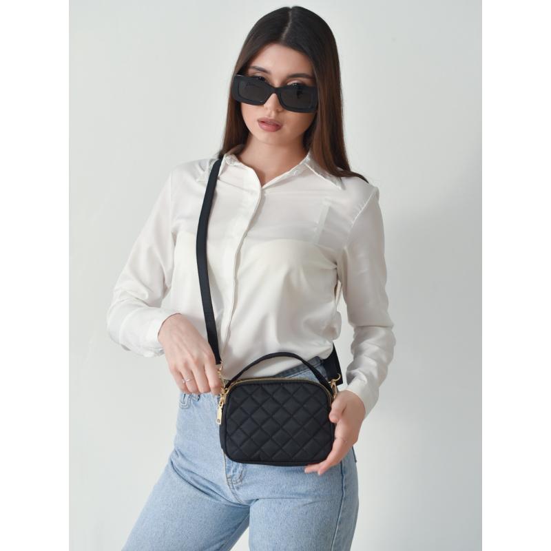 VIA ROMA Damestas Meerlaags enkele schouder Crossbody Handtas Waterdichte Oxford stoffen tas Mode Telefoontas Portemonnee one size grijze kleur