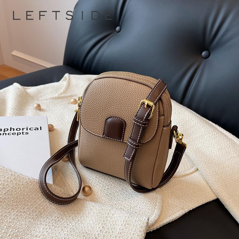 Your favorite bag LINKERKANT Retro Mini PU lederen crossbody tassen voor vrouwen 2023 Luxe Designer Koreaanse Mode Vrouwelijke Flap Tas Lady Handtassen bruin