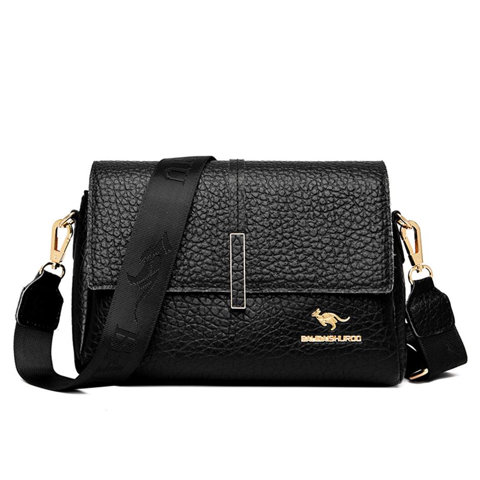 Your favorite bag Nieuwe hoogwaardige lederen dames schoudertassen Dames luxe portemonnees en handtassen Designer merk casual croosbody tassen zwart