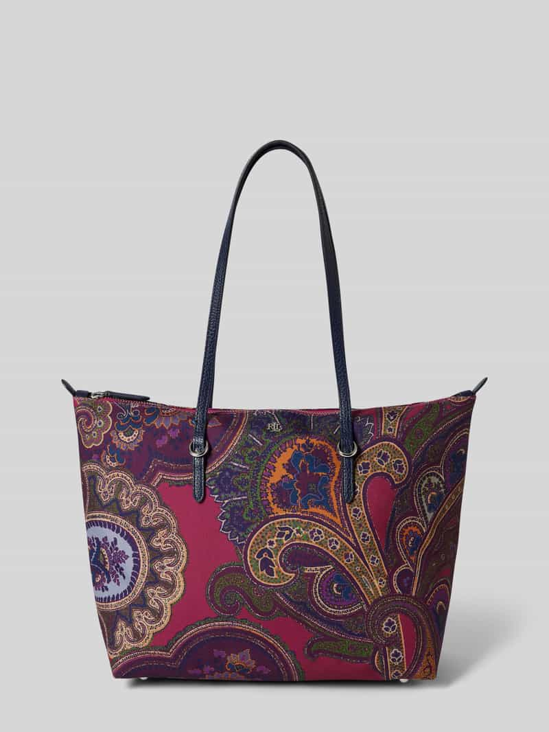 Lauren Ralph Lauren Tote bag met paisleymotief, model 'KEATON'