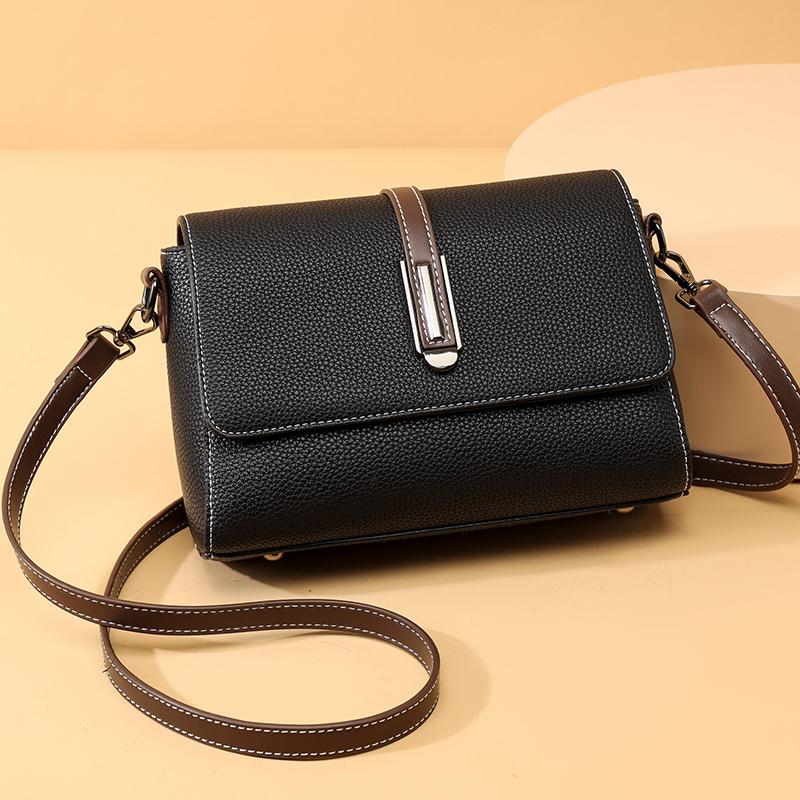 Your favorite bag Kleine Crossbody Tas Sac a Main 100% Echt Leer Dames Tote Schoudertas Effen Kleur Clutch Damestassen Voor 2023 Schoudertas zwart