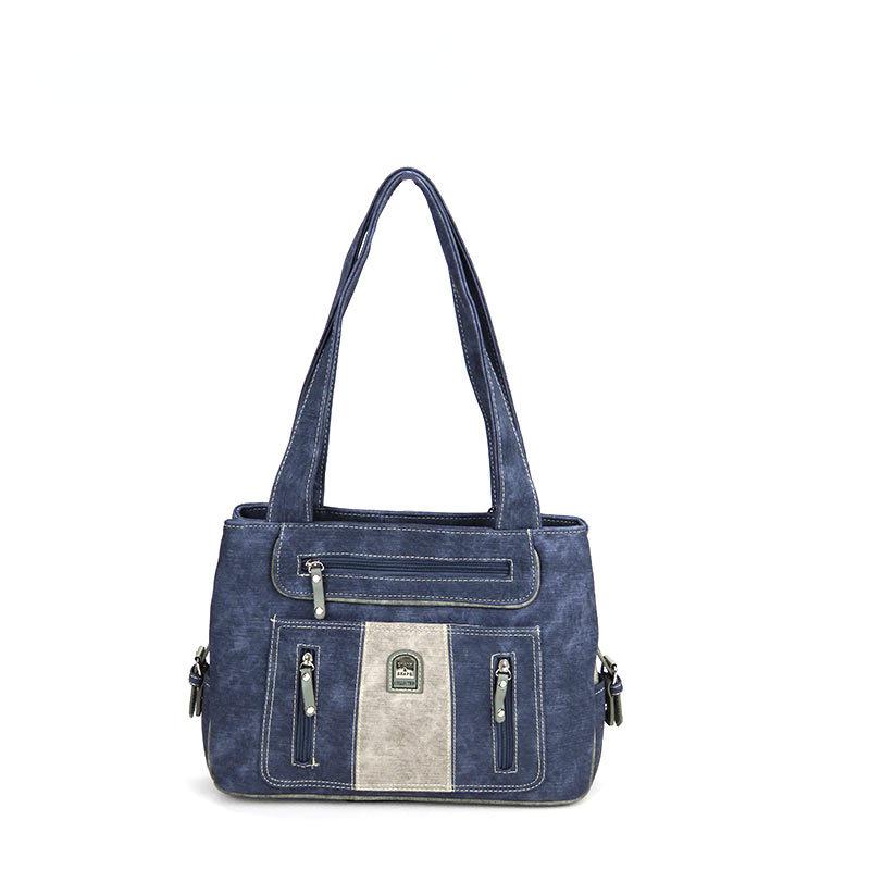 Sparkling Stars Fashion Design Damestas Denim Blauwe Schoudertas Crossbody Casual Veelzijdige Modetas